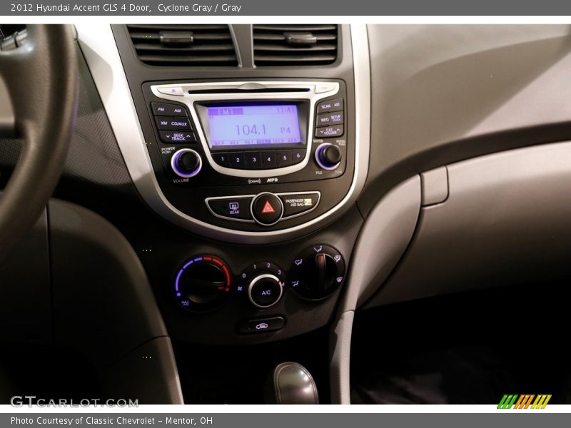 Cyclone Gray / Gray 2012 Hyundai Accent GLS 4 Door