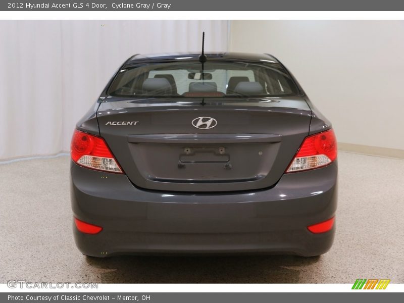 Cyclone Gray / Gray 2012 Hyundai Accent GLS 4 Door