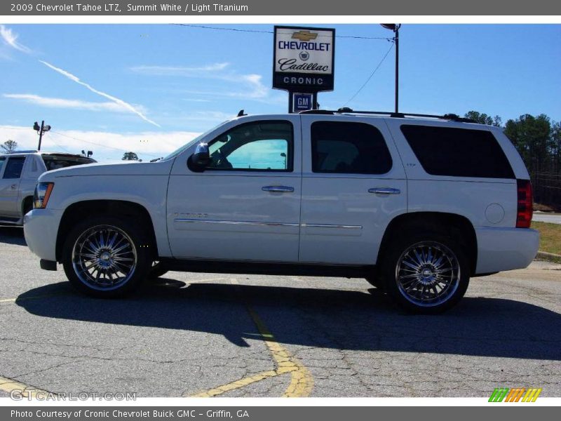 Summit White / Light Titanium 2009 Chevrolet Tahoe LTZ