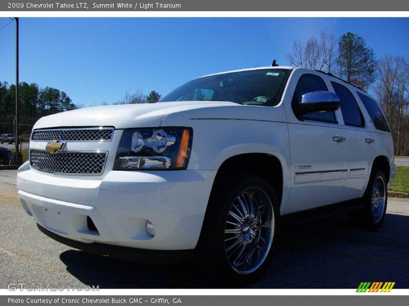 Summit White / Light Titanium 2009 Chevrolet Tahoe LTZ