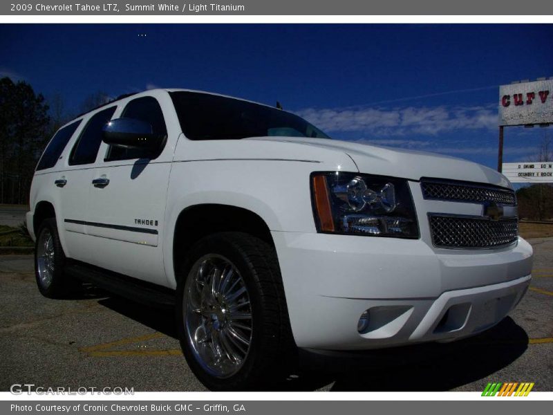 Summit White / Light Titanium 2009 Chevrolet Tahoe LTZ