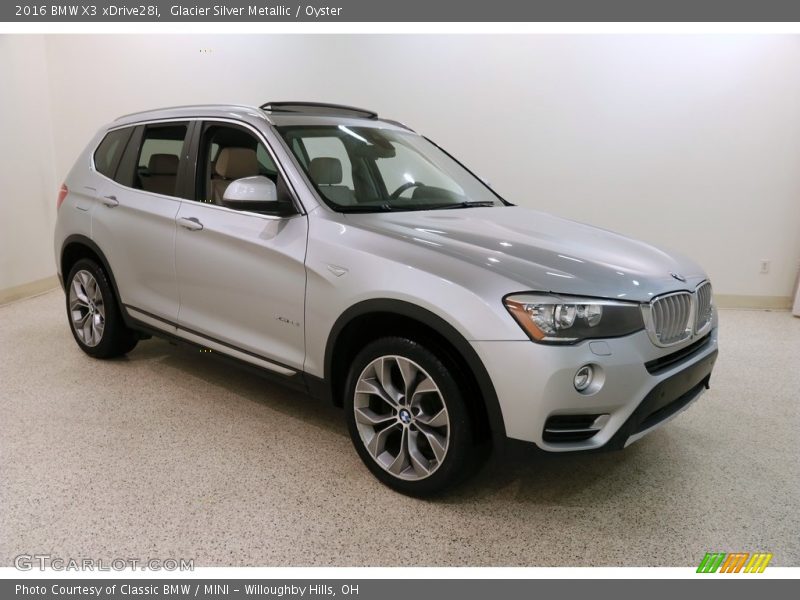 Glacier Silver Metallic / Oyster 2016 BMW X3 xDrive28i