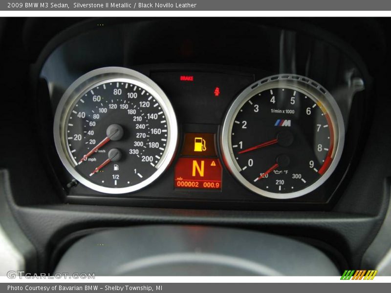 Silverstone II Metallic / Black Novillo Leather 2009 BMW M3 Sedan