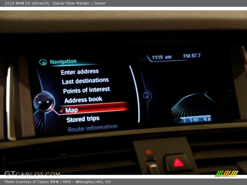 Glacier Silver Metallic / Oyster 2016 BMW X3 xDrive28i