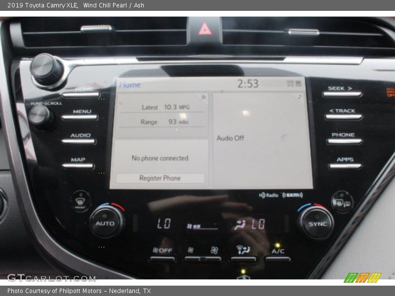 Wind Chill Pearl / Ash 2019 Toyota Camry XLE