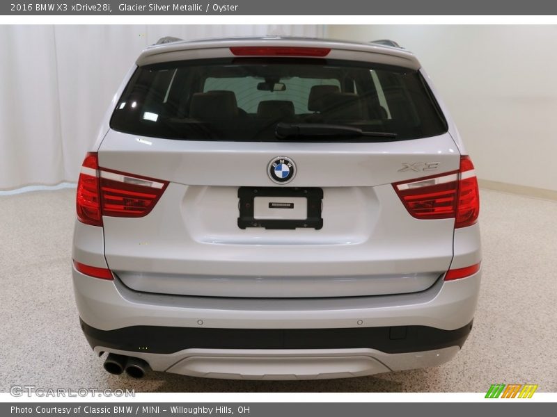 Glacier Silver Metallic / Oyster 2016 BMW X3 xDrive28i