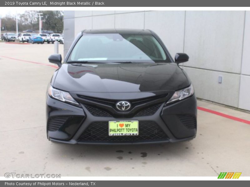 Midnight Black Metallic / Black 2019 Toyota Camry LE
