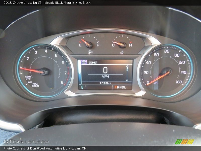 Mosaic Black Metallic / Jet Black 2018 Chevrolet Malibu LT