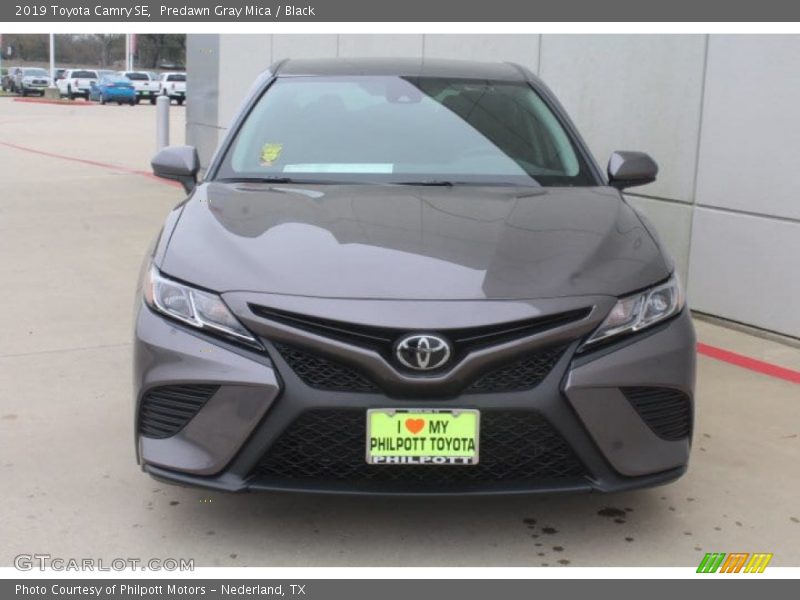 Predawn Gray Mica / Black 2019 Toyota Camry SE