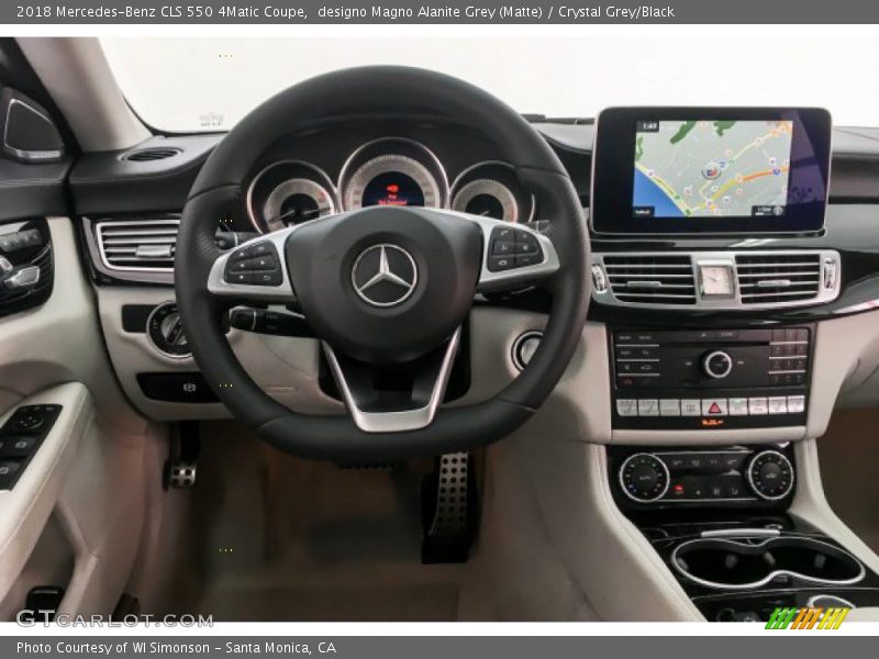 designo Magno Alanite Grey (Matte) / Crystal Grey/Black 2018 Mercedes-Benz CLS 550 4Matic Coupe