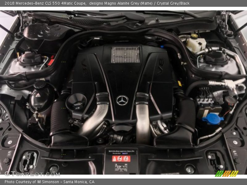  2018 CLS 550 4Matic Coupe Engine - 4.7 Liter DI biturbo DOHC 32-Valve VVT V8