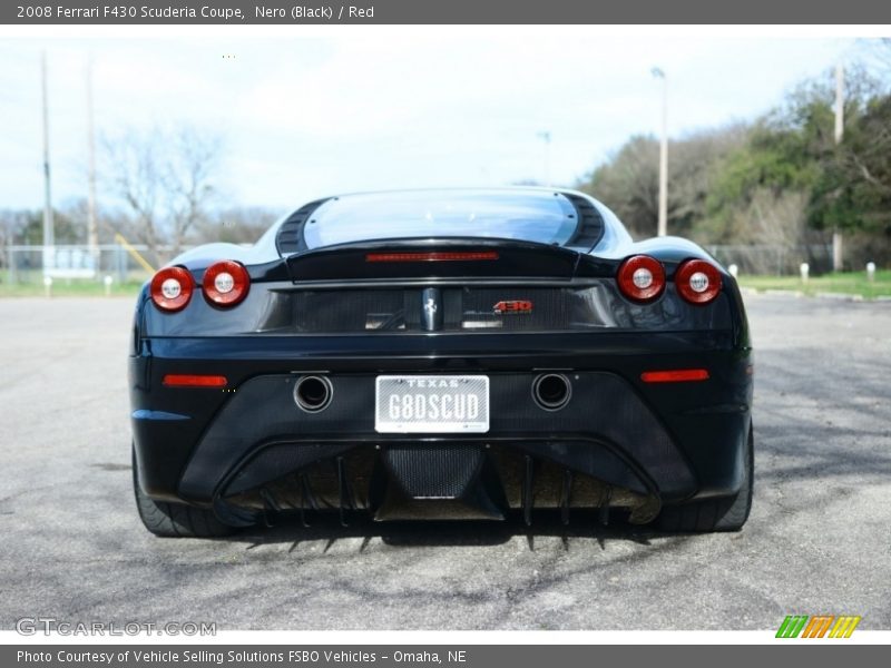 Nero (Black) / Red 2008 Ferrari F430 Scuderia Coupe