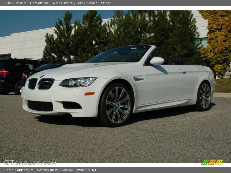 Alpine White / Black Novillo Leather 2009 BMW M3 Convertible