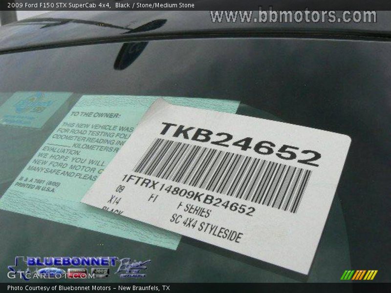 Black / Stone/Medium Stone 2009 Ford F150 STX SuperCab 4x4