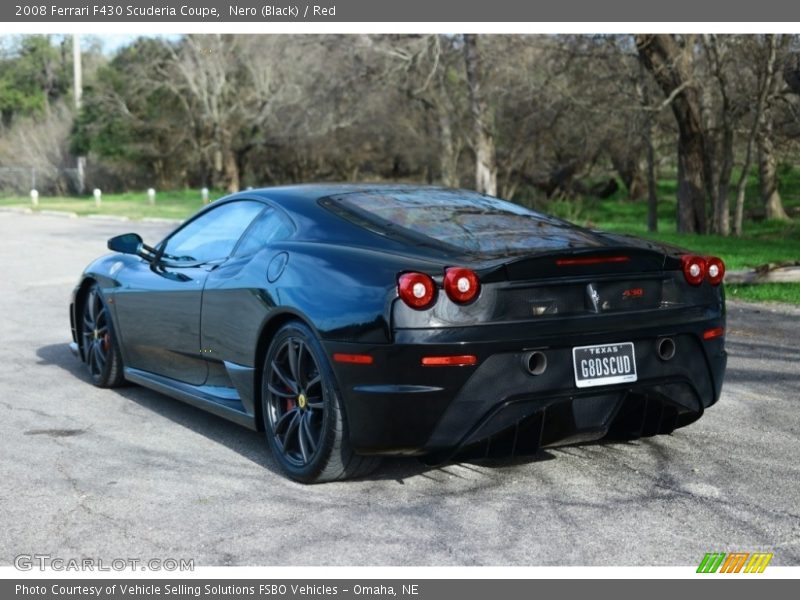 Nero (Black) / Red 2008 Ferrari F430 Scuderia Coupe