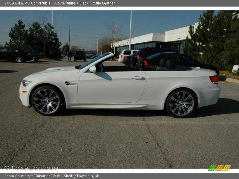 Alpine White / Black Novillo Leather 2009 BMW M3 Convertible