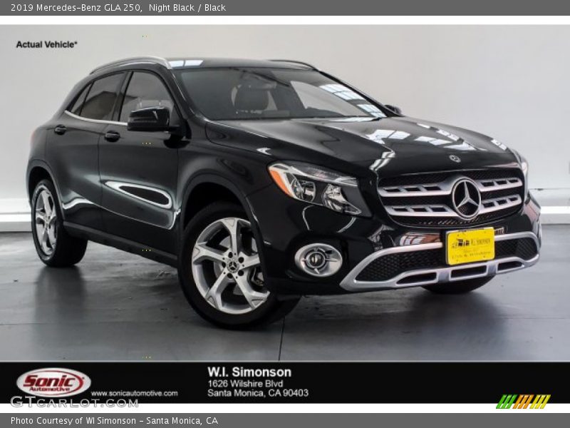 Night Black / Black 2019 Mercedes-Benz GLA 250