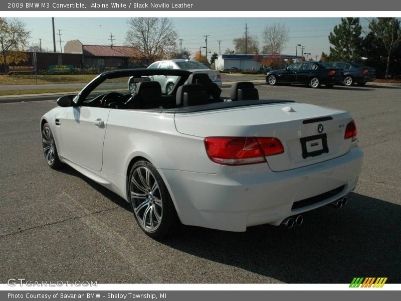 Alpine White / Black Novillo Leather 2009 BMW M3 Convertible