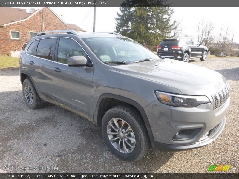 Sting-Gray / Black 2019 Jeep Cherokee Latitude Plus 4x4