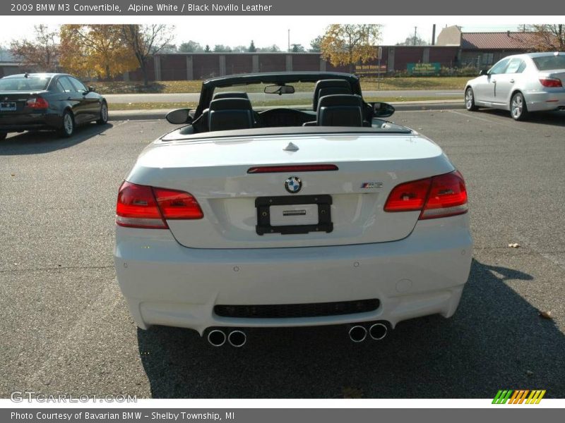 Alpine White / Black Novillo Leather 2009 BMW M3 Convertible