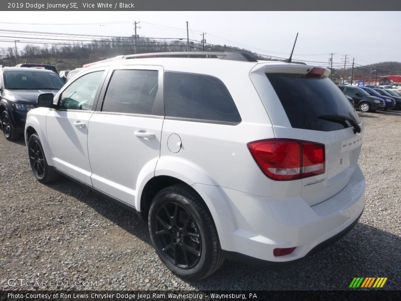 Vice White / Black 2019 Dodge Journey SE