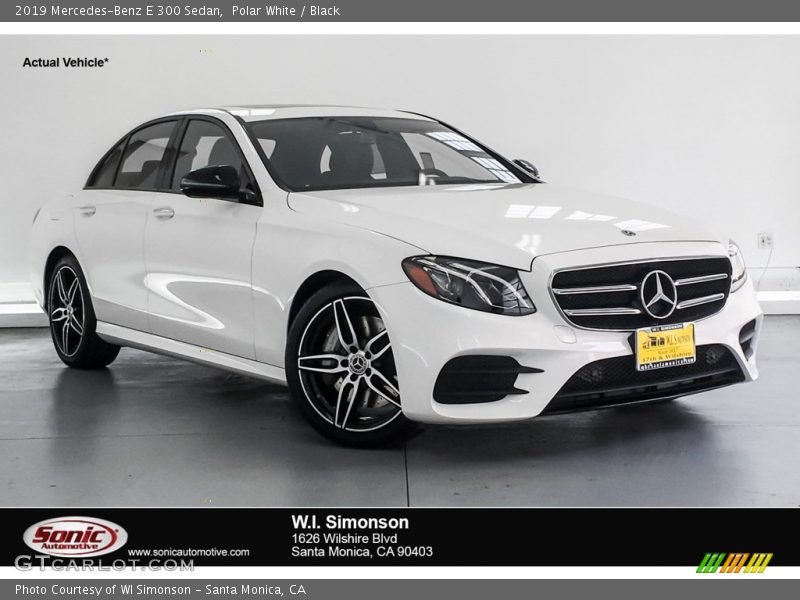 Polar White / Black 2019 Mercedes-Benz E 300 Sedan