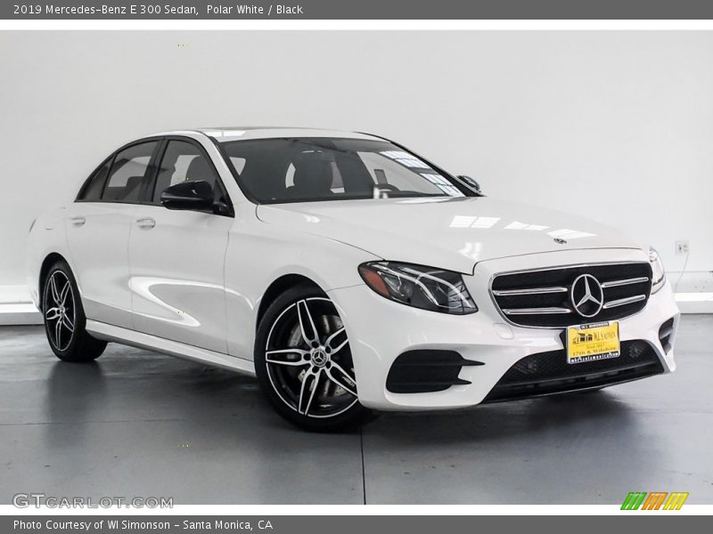 Polar White / Black 2019 Mercedes-Benz E 300 Sedan