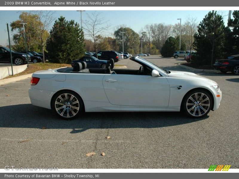 Alpine White / Black Novillo Leather 2009 BMW M3 Convertible
