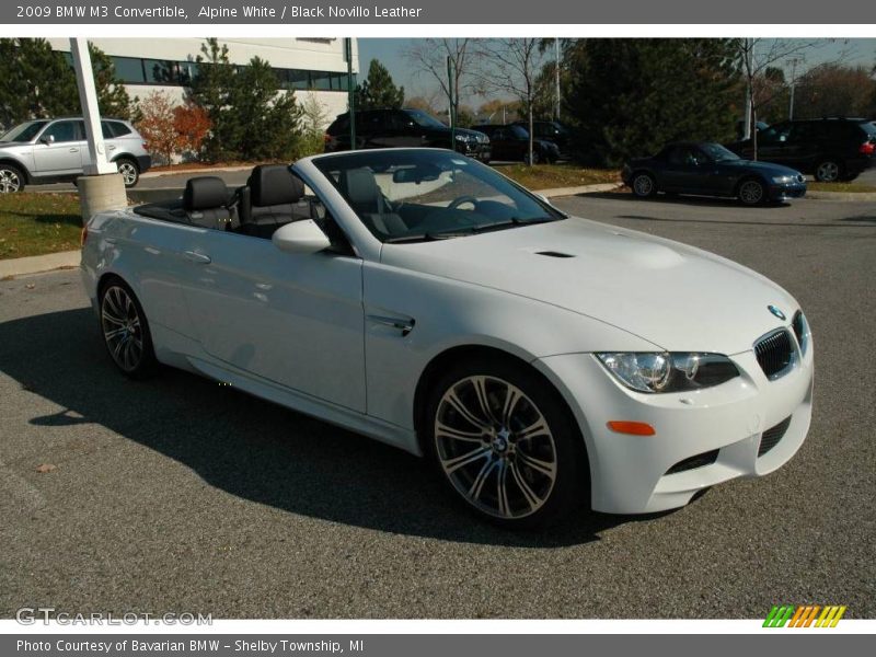 Alpine White / Black Novillo Leather 2009 BMW M3 Convertible