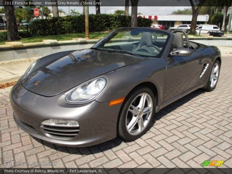 Meteor Grey Metallic / Stone Grey 2011 Porsche Boxster