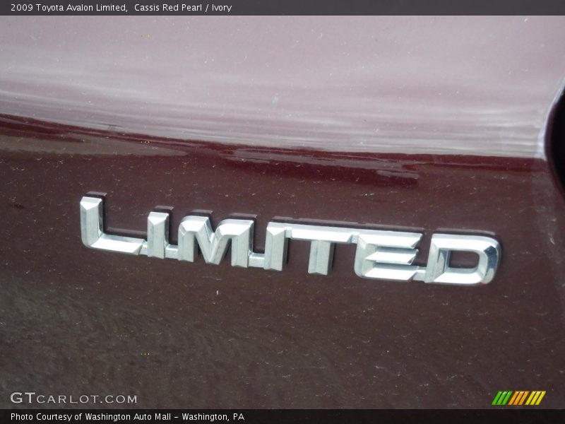 Cassis Red Pearl / Ivory 2009 Toyota Avalon Limited