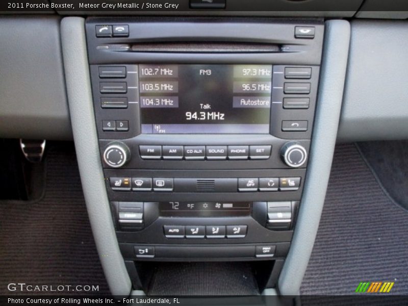 Controls of 2011 Boxster 