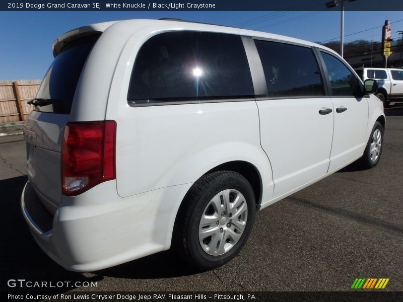 White Knuckle / Black/Light Graystone 2019 Dodge Grand Caravan SE