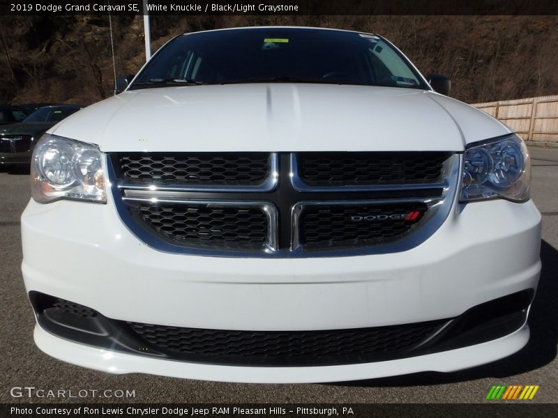 White Knuckle / Black/Light Graystone 2019 Dodge Grand Caravan SE