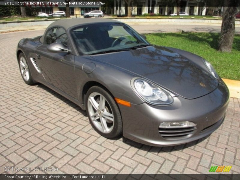 Meteor Grey Metallic / Stone Grey 2011 Porsche Boxster