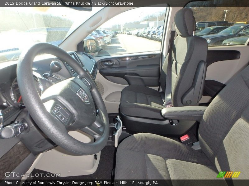 White Knuckle / Black/Light Graystone 2019 Dodge Grand Caravan SE