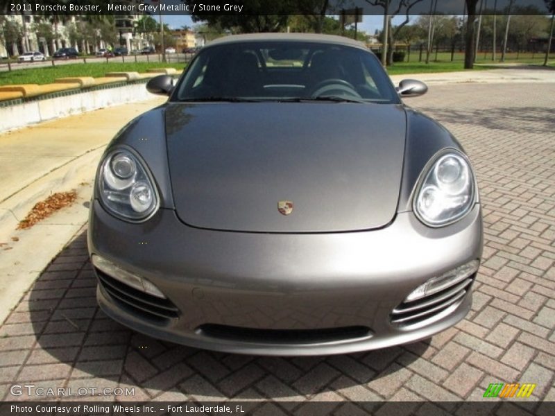 Meteor Grey Metallic / Stone Grey 2011 Porsche Boxster