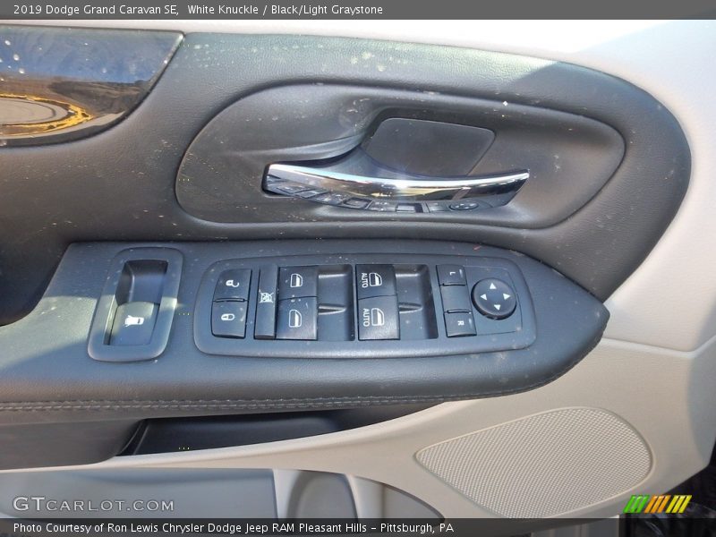 White Knuckle / Black/Light Graystone 2019 Dodge Grand Caravan SE