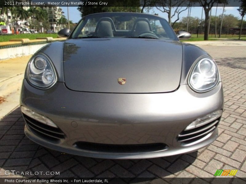 Meteor Grey Metallic / Stone Grey 2011 Porsche Boxster