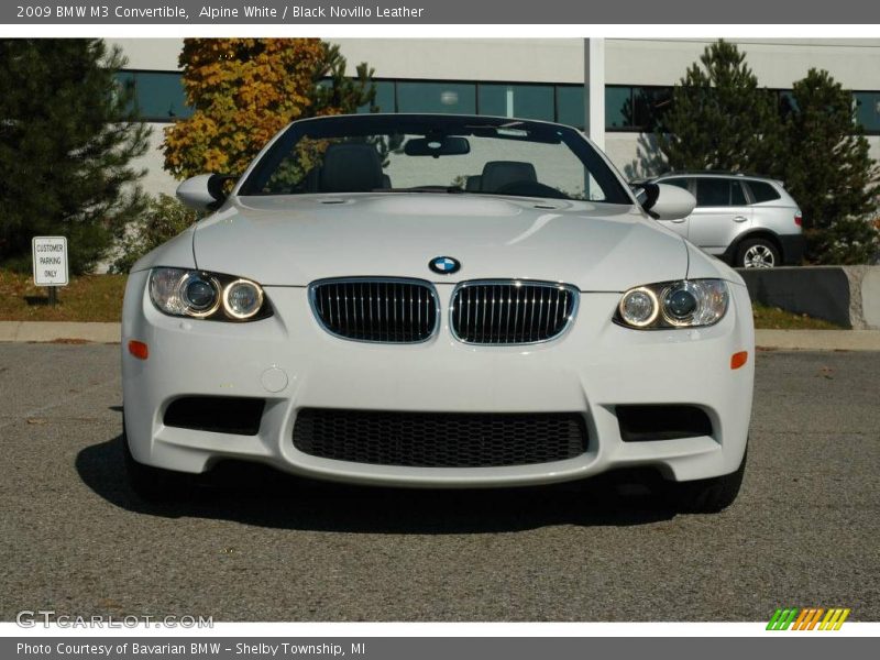 Alpine White / Black Novillo Leather 2009 BMW M3 Convertible