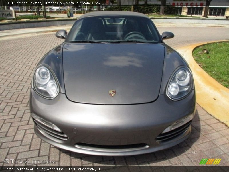 Meteor Grey Metallic / Stone Grey 2011 Porsche Boxster