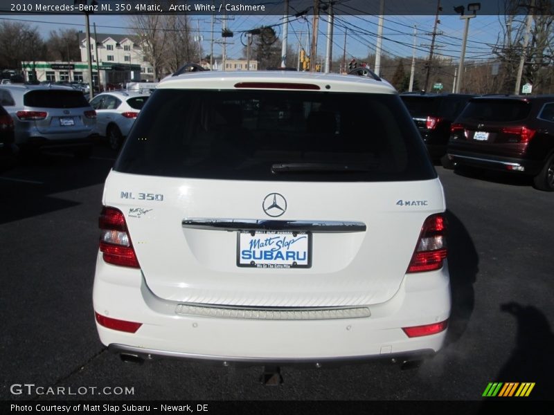 Arctic White / Cashmere 2010 Mercedes-Benz ML 350 4Matic