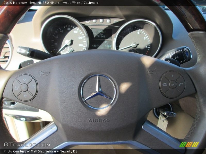 Arctic White / Cashmere 2010 Mercedes-Benz ML 350 4Matic