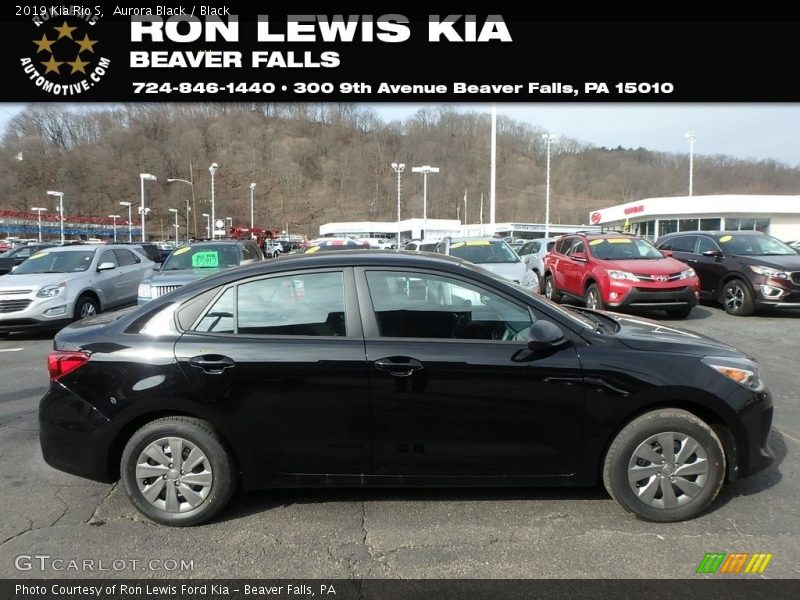 Aurora Black / Black 2019 Kia Rio S