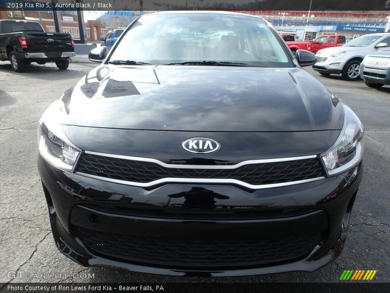 Aurora Black / Black 2019 Kia Rio S