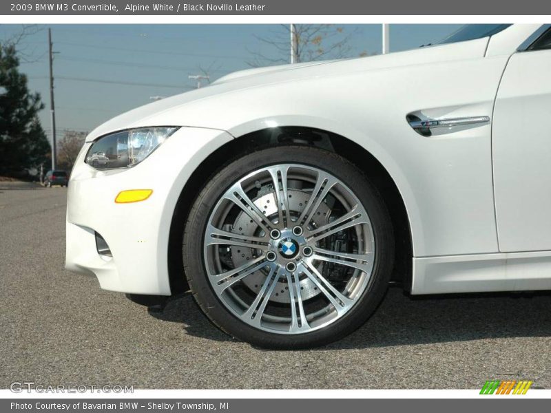 Alpine White / Black Novillo Leather 2009 BMW M3 Convertible