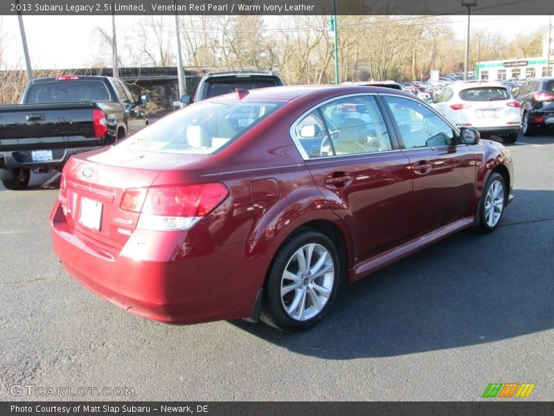 Venetian Red Pearl / Warm Ivory Leather 2013 Subaru Legacy 2.5i Limited