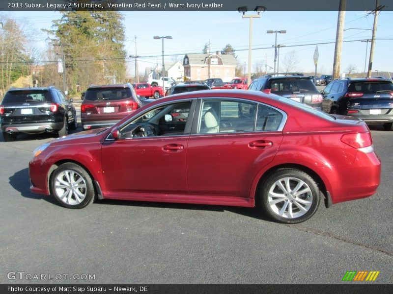 Venetian Red Pearl / Warm Ivory Leather 2013 Subaru Legacy 2.5i Limited