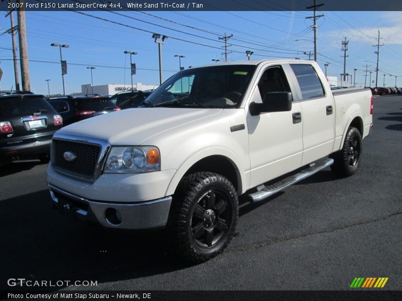 White Sand Tri-Coat / Tan 2007 Ford F150 Lariat SuperCrew 4x4