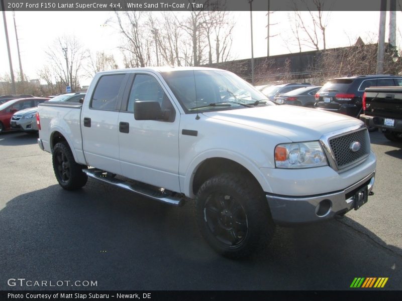 White Sand Tri-Coat / Tan 2007 Ford F150 Lariat SuperCrew 4x4